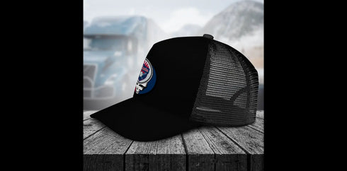 Grateful Dead - Atlanta Braves Stealie Grateful Dead Trucker Cap - StealieShop